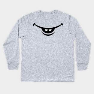 Friendly Smile For Mask (Smiling Mouth / Funny) Kids Long Sleeve T-Shirt